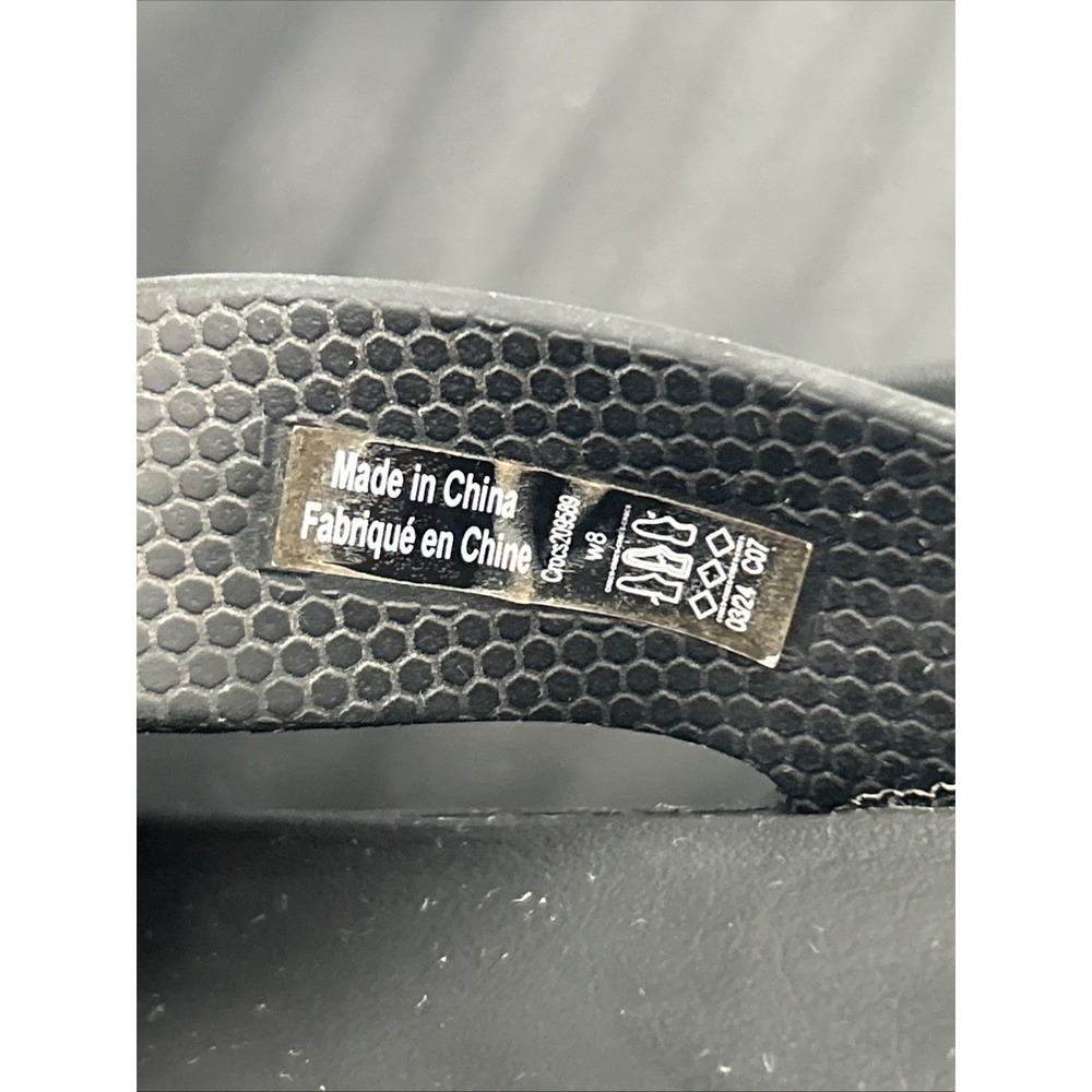 CROCS Getaway Platform Flip Thong Sandals Black Size 8 - Picture 6 of 8